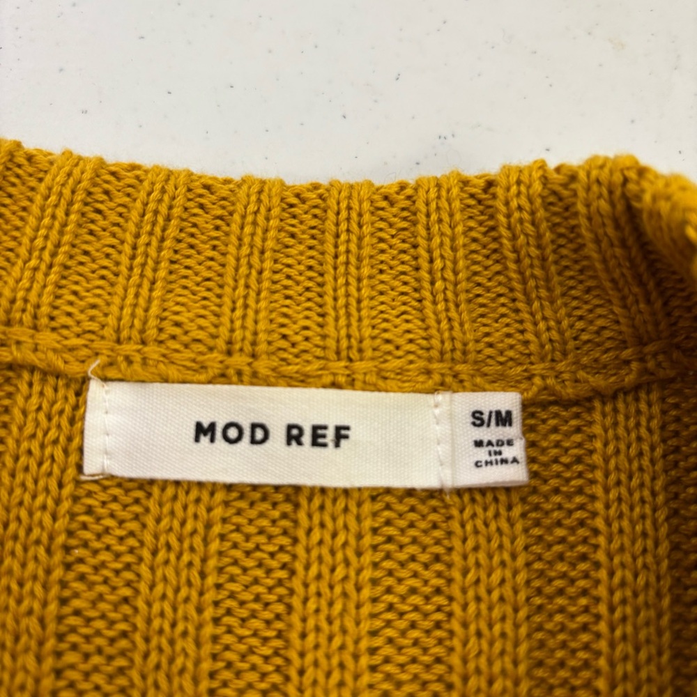Mod Ref Goldenrod Ribbed Sweater - Picture 3 of 6